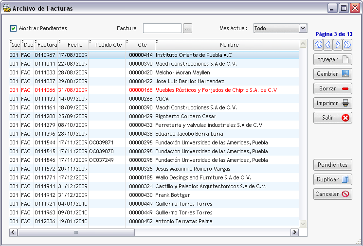Facturas